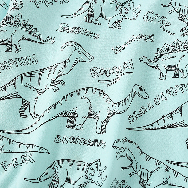 Baby Boy All Over Dinosaur Print Pattern Long Sleeve Casual Hoodie, MyKids-USA®, Baby & Toddler Outerwear, MyKids-USA -  -  -  -  -  -  - 