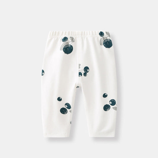Baby Allover Fruit Graphic Trousers Long Pant, MyKids-USA®, Baby & Toddler Bottoms, MyKids-USA - Size/Age - 66 (3-6M) - Color - Blue -  -  - JM2205092050-A