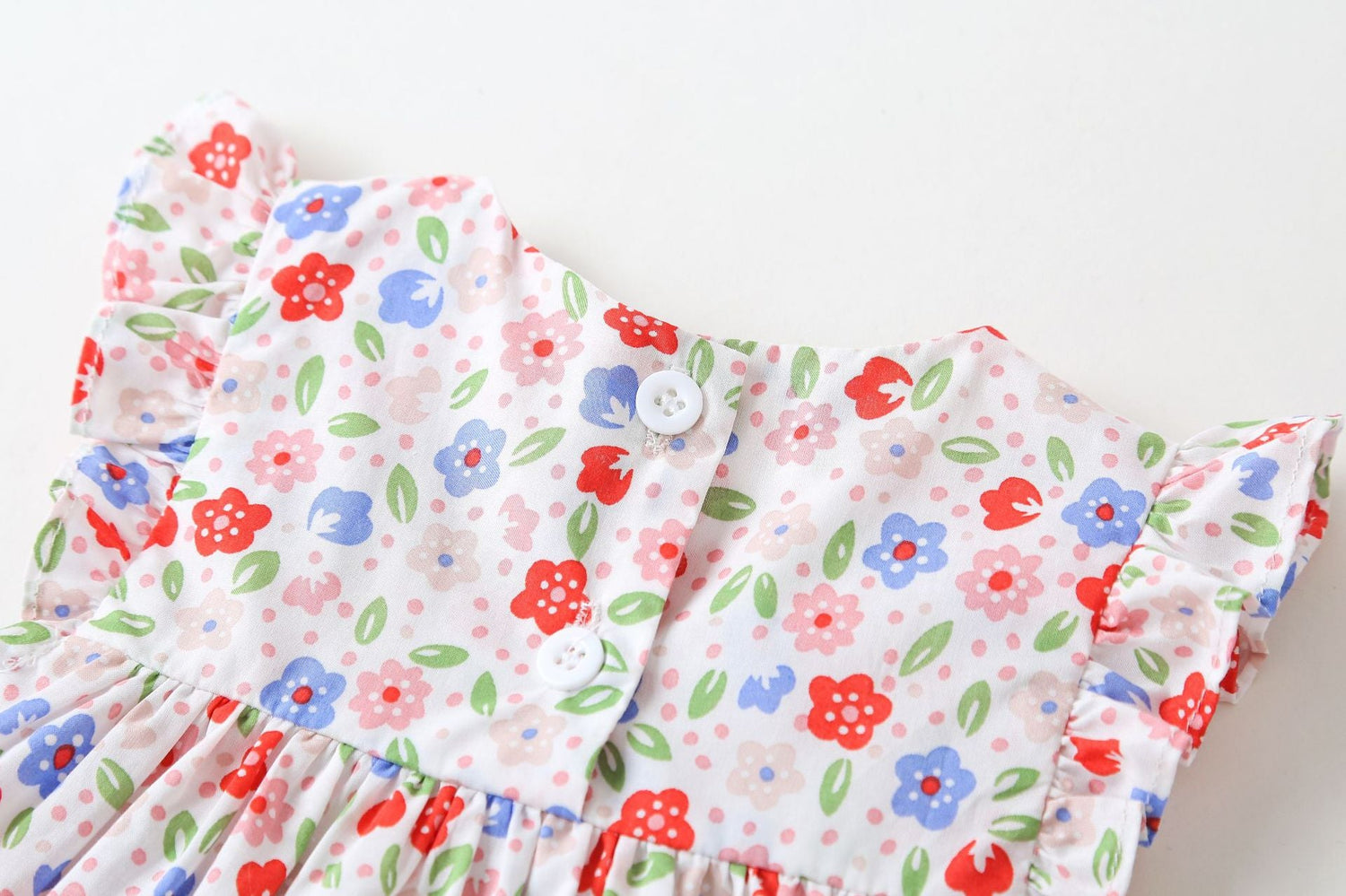 Baby Girls Floral Print Pattern With Bow Tie Design Round Collar Sleeveless Princess Newborn Onesies Dress, MyKids-USA®, Baby & Toddler Outerwear, MyKids-USA -  -  -  -  -  -  - 