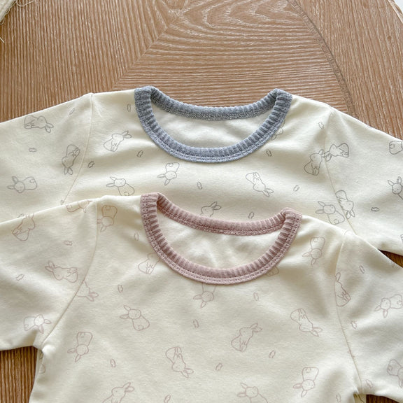 Baby Cute Bunny Graphic Long Sleeves Soft Cotton Bodysuit & Hat, MyKids-USA®, Baby One-Pieces, MyKids-USA -  -  -  -  -  -  - 