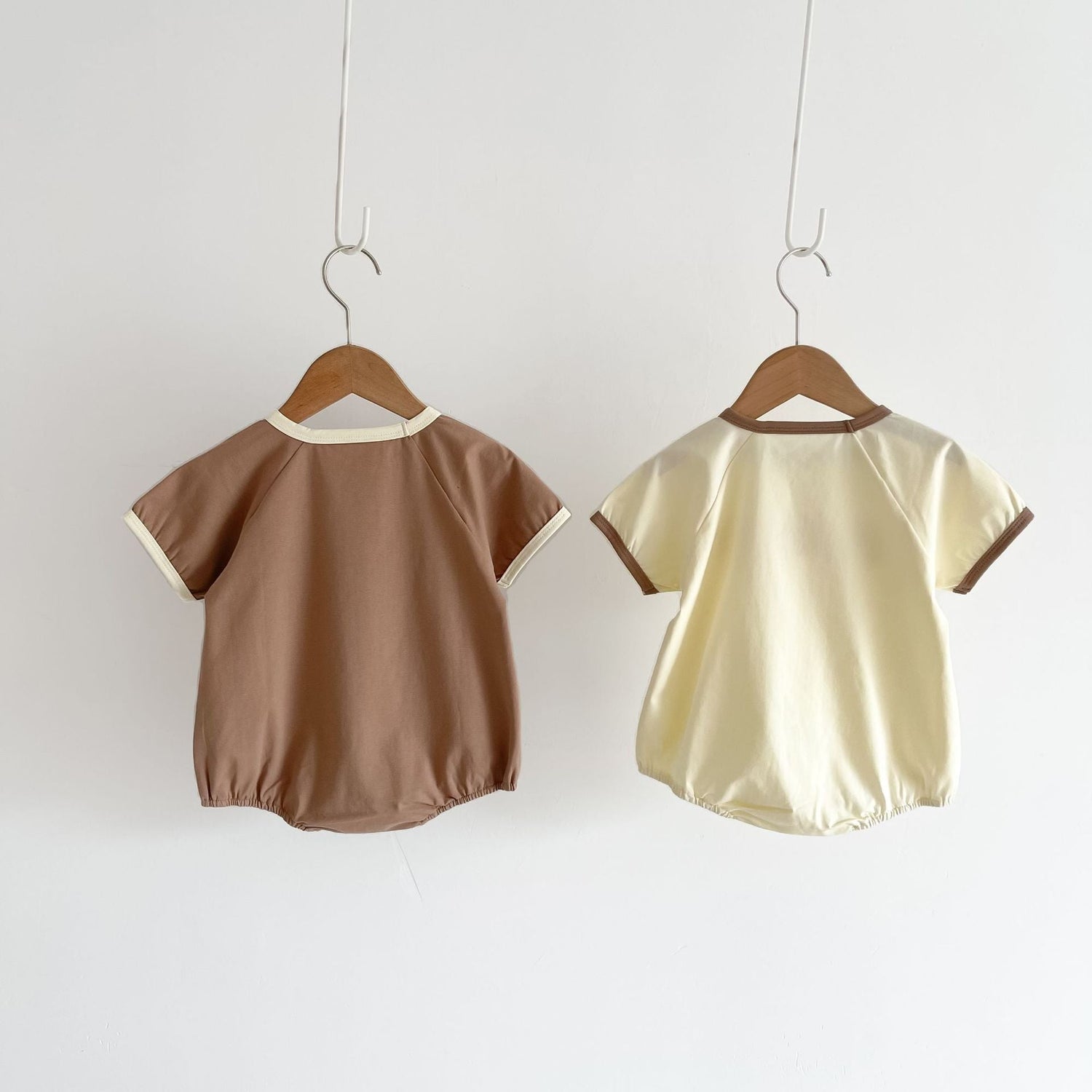 Baby Girl Cute Smile Face Print Short-Sleeved Round Collar Simpfy Onesies, MyKids-USA®, Baby & Toddler Outfits, MyKids-USA -  -  -  -  -  -  - 