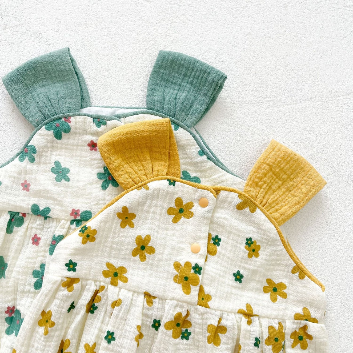 Baby Girl Floral Print Sleeveless Suspenders Onesies, MyKids-USA®, Baby & Toddler Outfits, MyKids-USA -  -  -  -  -  -  - 
