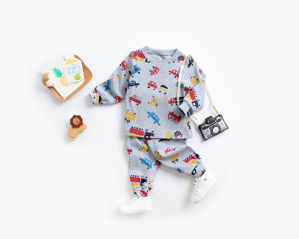 Baby 2pcs Cartoon Graphic Soft Cotton Shirt Combo Pants Sets Tracksuit, MyKids-USA®, Baby & Toddler Outfits, MyKids-USA -  -  -  -  -  -  - 