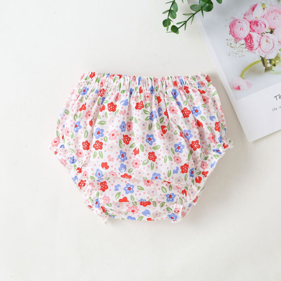 Baby Girls Floral Print Pattern With Bow Tie Design Round Collar Sleeveless Princess Newborn Onesies Dress, MyKids-USA®, Baby & Toddler Outerwear, MyKids-USA -  -  -  -  -  -  - 