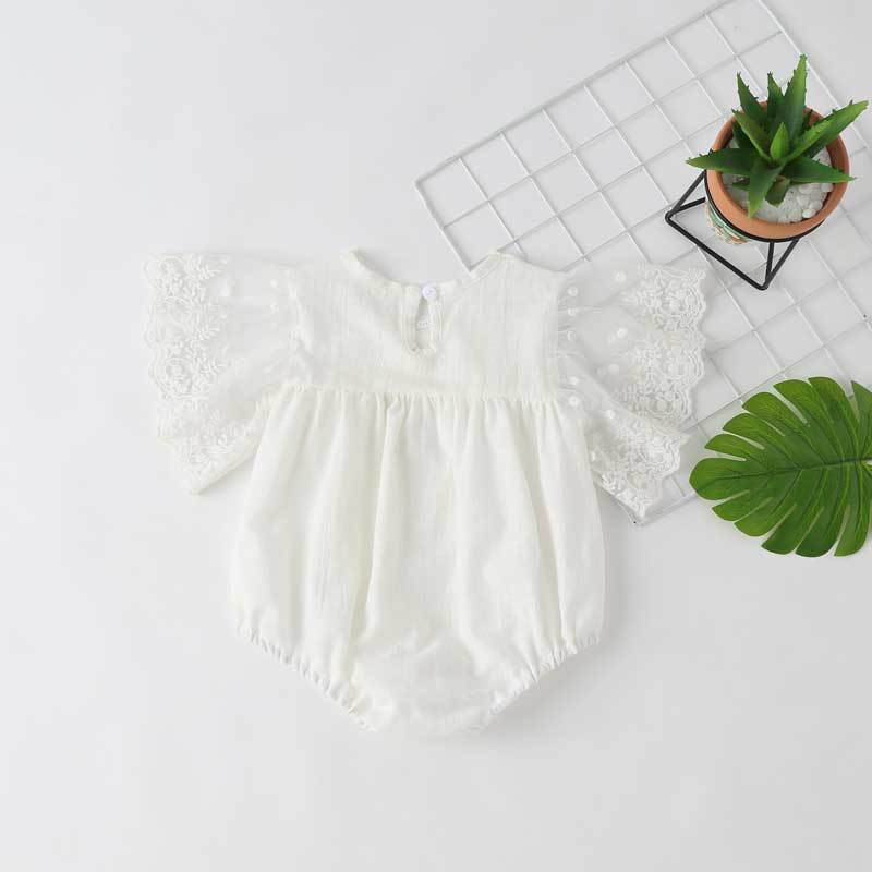 Baby Girl Lace-Sleeved Combo Lace-Collared Solid Onesies, MyKids-USA®, Baby & Toddler Outfits, MyKids-USA -  -  -  -  -  -  - 
