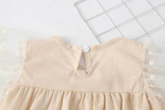 Baby Girl Lace-Sleeved Combo Lace-Collared Solid Onesies, MyKids-USA®, Baby & Toddler Outfits, MyKids-USA -  -  -  -  -  -  - 