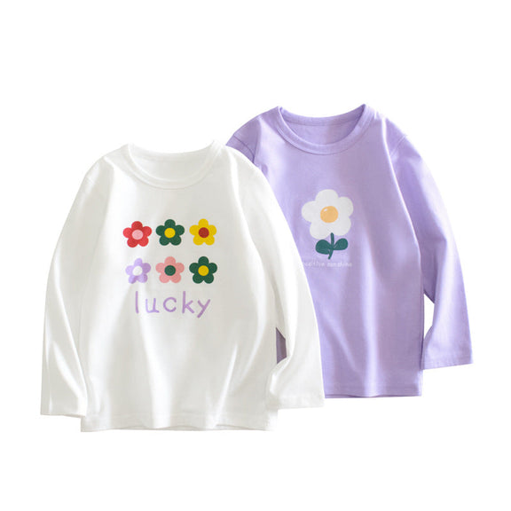 Baby Girl Floral Print Pattern Long Sleeve Autumn Cotton Shirt, MyKids-USA®, Baby & Toddler Outerwear, MyKids-USA -  -  -  -  -  -  - 
