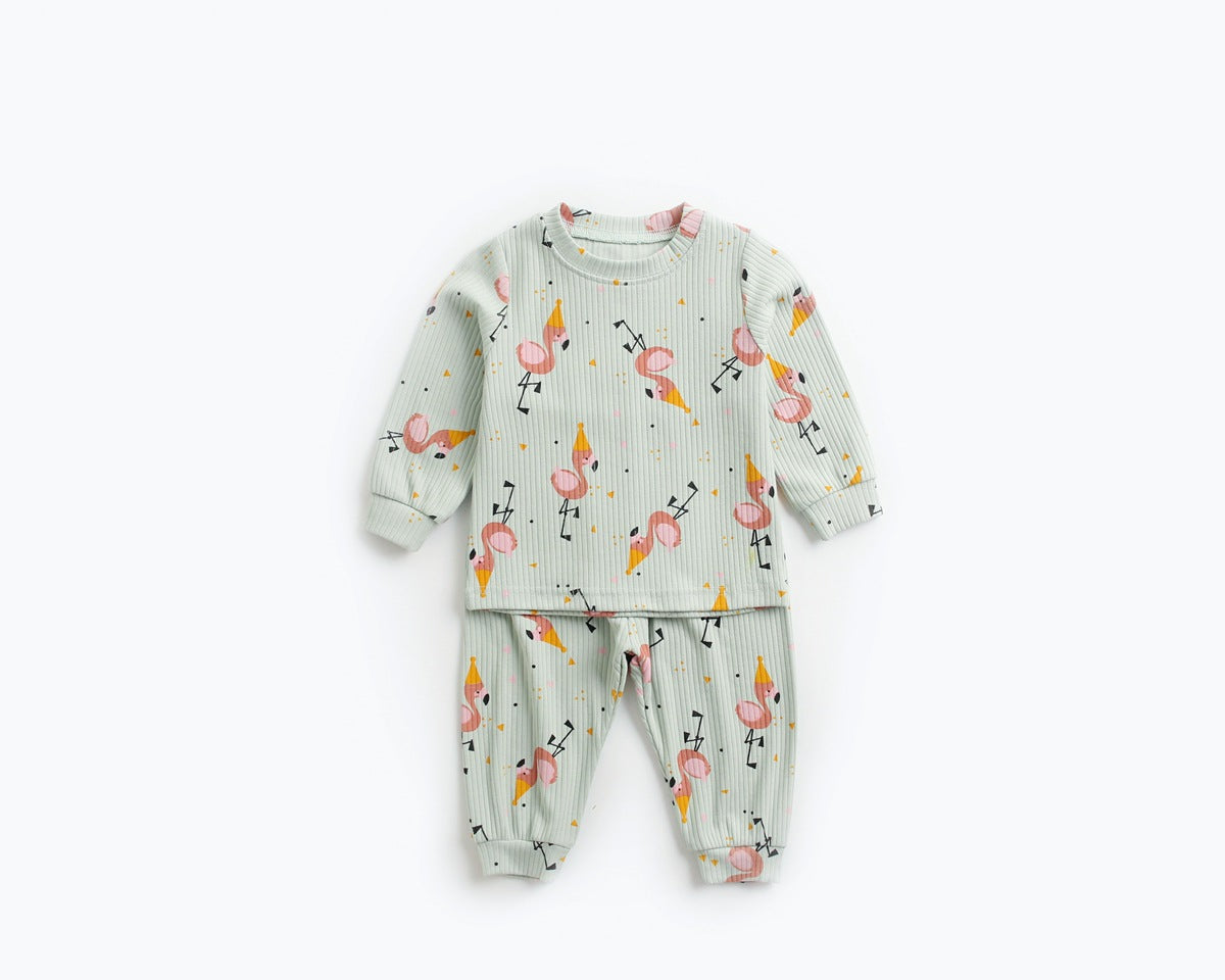 Baby 2pcs Cartoon Graphic Soft Cotton Shirt Combo Pants Sets Tracksuit, MyKids-USA®, Baby & Toddler Outfits, MyKids-USA - Size/Age - 66 (3-6M) - Color - Green -  -  - JM2206142028