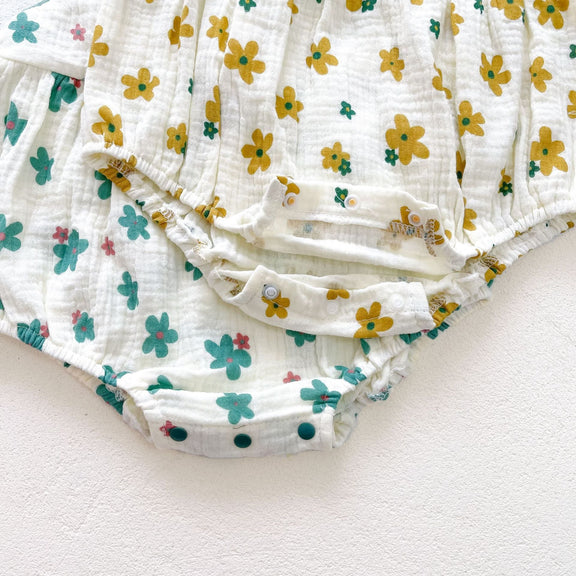 Baby Girl Floral Print Sleeveless Suspenders Onesies, MyKids-USA®, Baby & Toddler Outfits, MyKids-USA -  -  -  -  -  -  - 