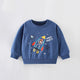 Baby Boy Cartoon Planet Pattern Round Collar Cotton Hoodie, MyKids-USA®, Baby & Toddler Outerwear, MyKids-USA -  -  -  -  -  -  - 