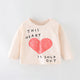 Baby Girl Heart Pattern Long Sleeve Kids Valentine Day Shirt, MyKids-USA®, Baby & Toddler Outerwear, MyKids-USA - Size/Age - 90 (12-24M) - Color - Pink -  -  - JM2207271621-A