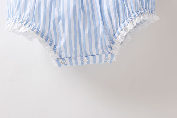 Baby Girl Stripped Pattern Ruffles Collar Onesie, MyKids-USA®, Baby & Toddler Outfits, MyKids-USA -  -  -  -  -  -  - 