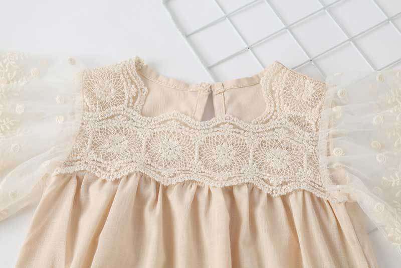 Baby Girl Lace-Sleeved Combo Lace-Collared Solid Onesies, MyKids-USA®, Baby & Toddler Outfits, MyKids-USA -  -  -  -  -  -  - 