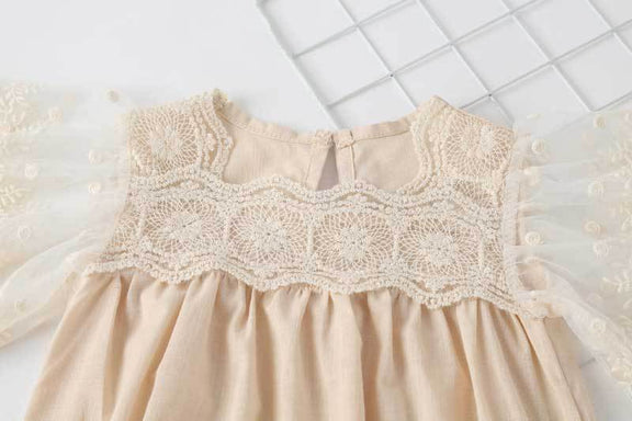 Baby Girl Lace-Sleeved Combo Lace-Collared Solid Onesies, MyKids-USA®, Baby & Toddler Outfits, MyKids-USA -  -  -  -  -  -  - 