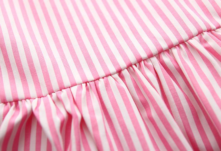 Baby Girl Striped Pattern Dress Combo Short Pants In Sets, MyKids-USA®, Baby & Toddler Outfits, MyKids-USA -  -  -  -  -  -  - 