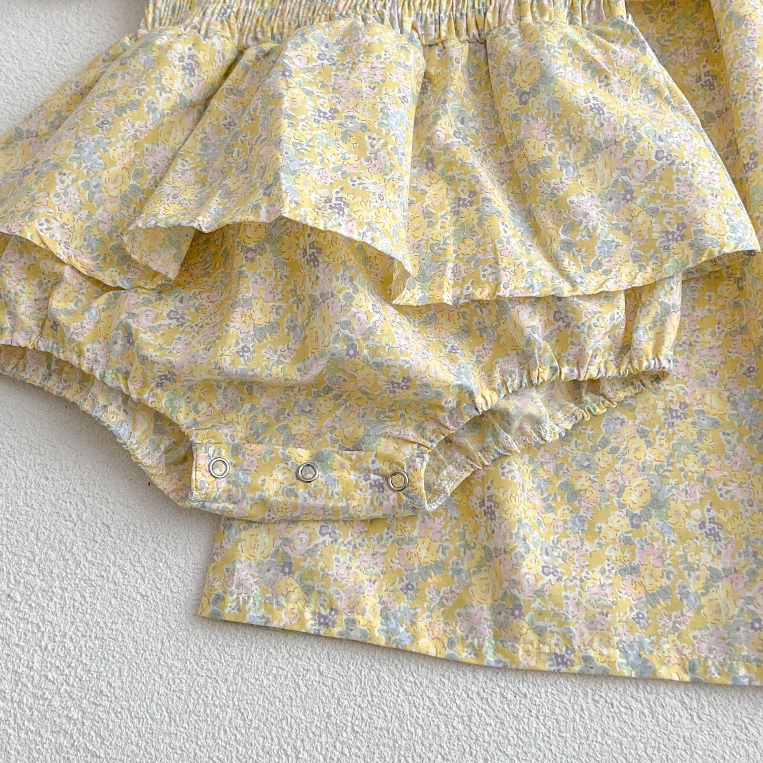 Baby Ditsy Flower Graphic Puff Sleeves Oneseis And Dress, MyKids-USA®, Baby & Toddler Outfits, MyKids-USA -  -  -  -  -  -  - 