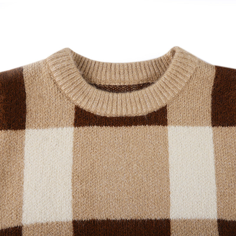 Baby Boy Plaid Graphic O-Neck Long Sleeves Western Classic Sweater, MyKids-USA®, Baby & Toddler Outerwear, MyKids-USA -  -  -  -  -  -  - 