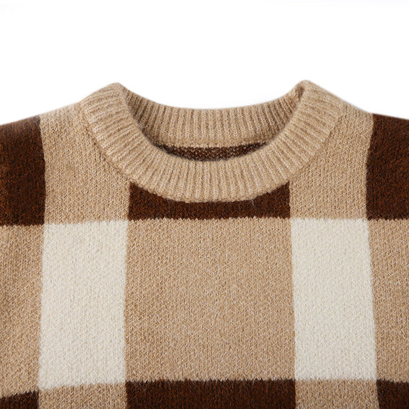 Baby Boy Plaid Graphic O-Neck Long Sleeves Western Classic Sweater, MyKids-USA®, Baby & Toddler Outerwear, MyKids-USA -  -  -  -  -  -  - 