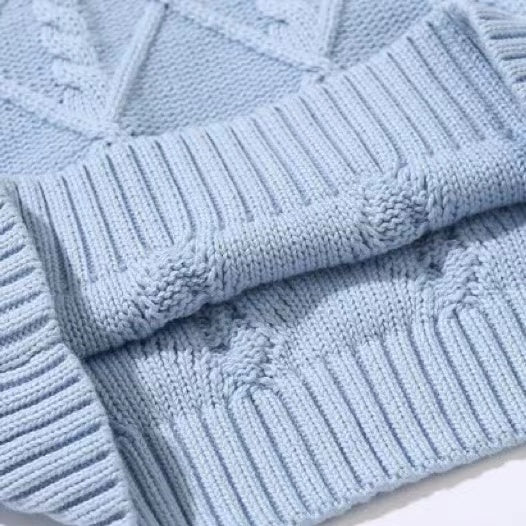 Baby Crochet Knitting Pattern Striped V-Neck Design College Style Sleeveless Vest Sweater, MyKids-USA®, Baby & Toddler Outerwear, MyKids-USA -  -  -  -  -  -  - 