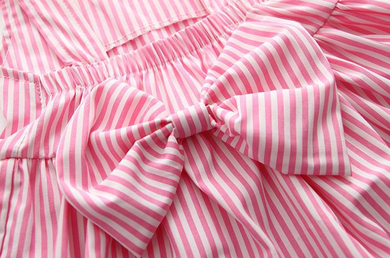 Baby Girl Striped Pattern Dress Combo Short Pants In Sets, MyKids-USA®, Baby & Toddler Outfits, MyKids-USA -  -  -  -  -  -  - 