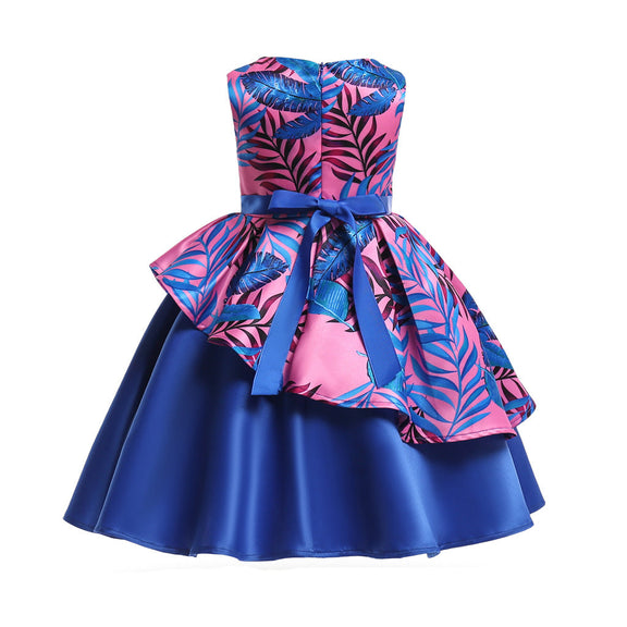 Baby Girl Floral Pattern Bow Tie Princess Tutu Dress Formal Dress, MyKids-USA®, Baby & Toddler Dresses, MyKids-USA -  -  -  -  -  -  - 