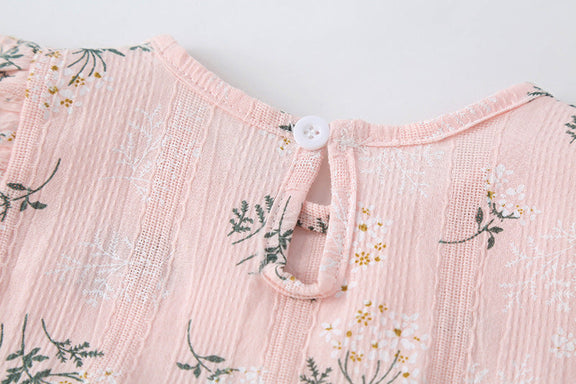 Baby Girl Floral Print Round-Collared Combo Headband, MyKids-USA®, Baby & Toddler Outfits, MyKids-USA -  -  -  -  -  -  - 