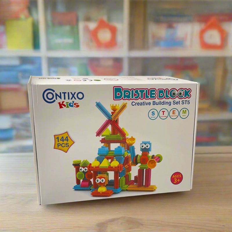 Contixo ST5 Bristle Shape 3D STEM Building Tiles (144 Pieces)