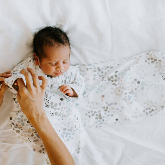 Starter Swaddle with Long Sleeves Bundle (Angle Stripe / 
