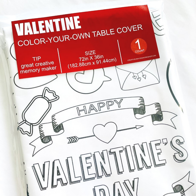 Valentine’s Coloring Tablecloth