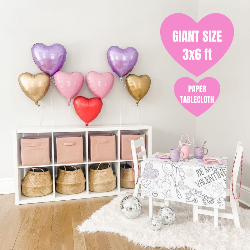 Valentine’s Coloring Tablecloth