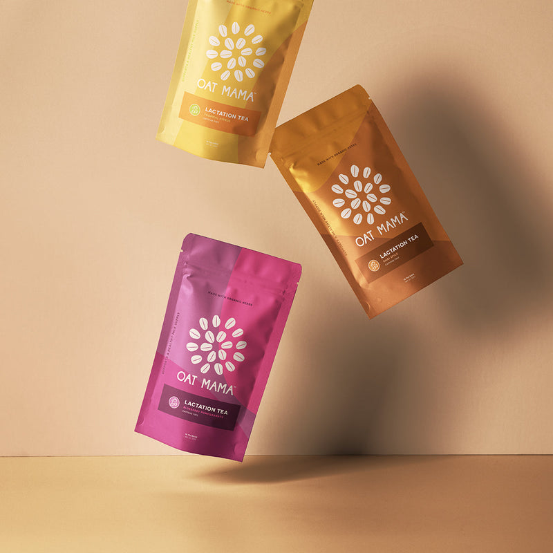 Lactation Tea Trio – Organic Breastfeeding Support by Oat Mama