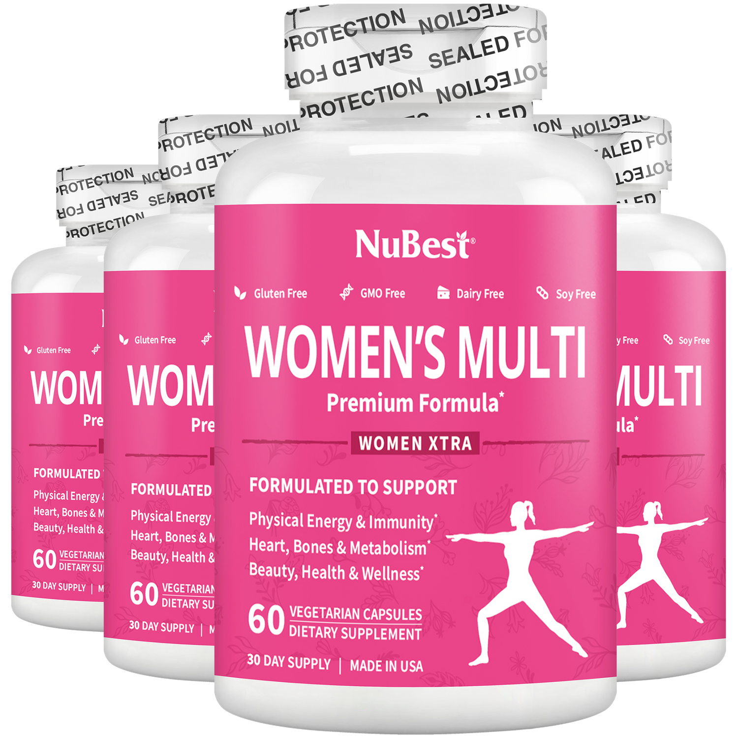 Fruugo - Women's Multi, Women Xtra, Immunity, Energy & Beauty Formula, 60 Vegan Capsules - NuBest Nutrition®