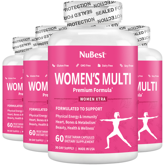 Fruugo - Women's Multi, Women Xtra, Immunity, Energy & Beauty Formula, 60 Vegan Capsules - NuBest Nutrition®