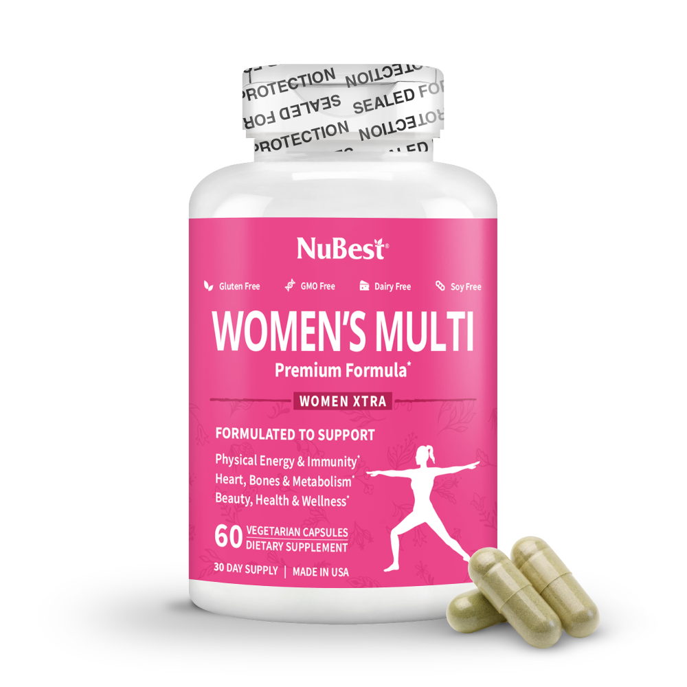 Women's Multi, Women Xtra, Immunity, Energy & Beauty Formula, 60 Vegan Capsules - NuBest Nutrition®