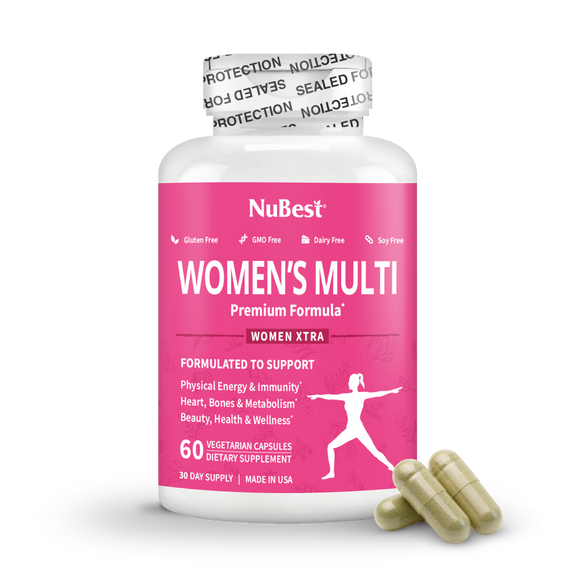 Women's Multi, Women Xtra, Immunity, Energy & Beauty Formula, 60 Vegan Capsules - NuBest Nutrition®