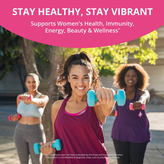 Women's Multi, Women Xtra, Immunity, Energy & Beauty Formula, 60 Vegan Capsules - NuBest Nutrition®